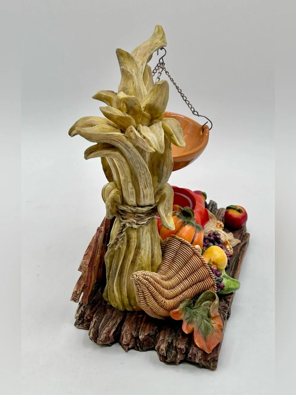 Yankee Candle Wax Warmer Corn Stalk & Cornucopia Autumn Harvest Pumpkin 8